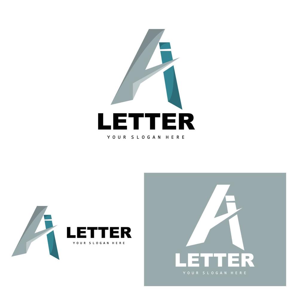 un logo de lettre, vecteur de logotype de lettre, conception de marque de produit, initiales de l'entreprise, construction, éducation