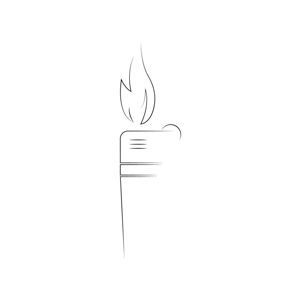 icône de briquet à gaz vecteur