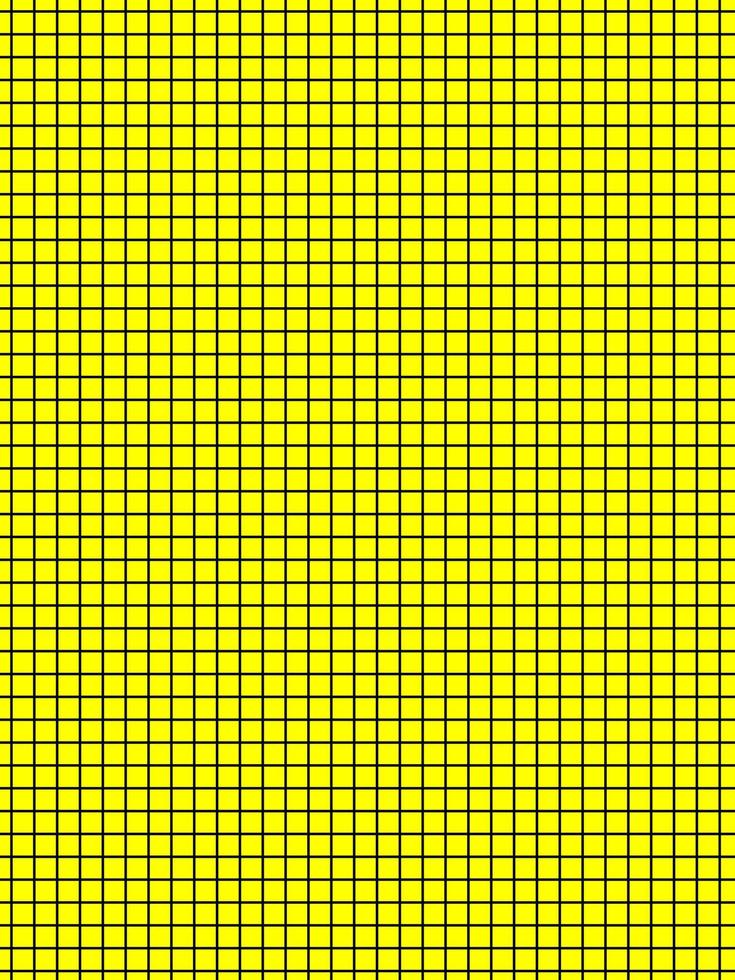 papier millimétré de couleur noire sur fond jaune vecteur