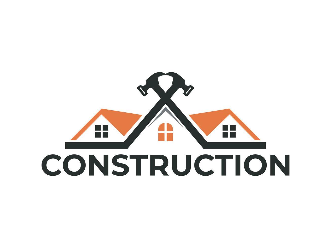 vecteur de modèle de conception de logo de construction