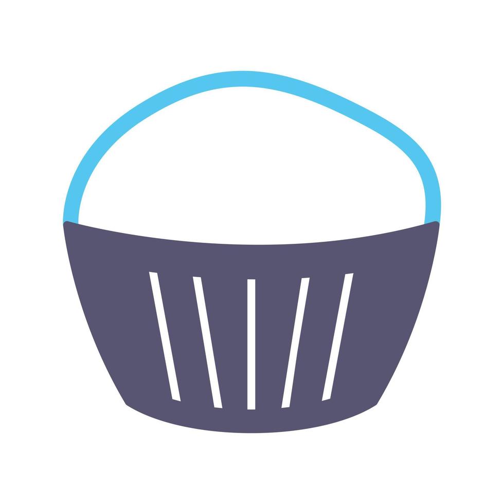 icône de vecteur de muffins au chocolat