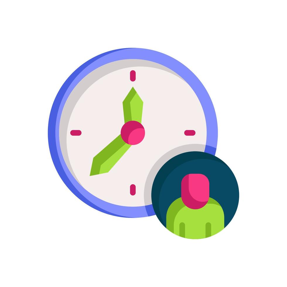 icône de gestion du temps pour votre site Web, mobile, présentation et conception de logo. vecteur