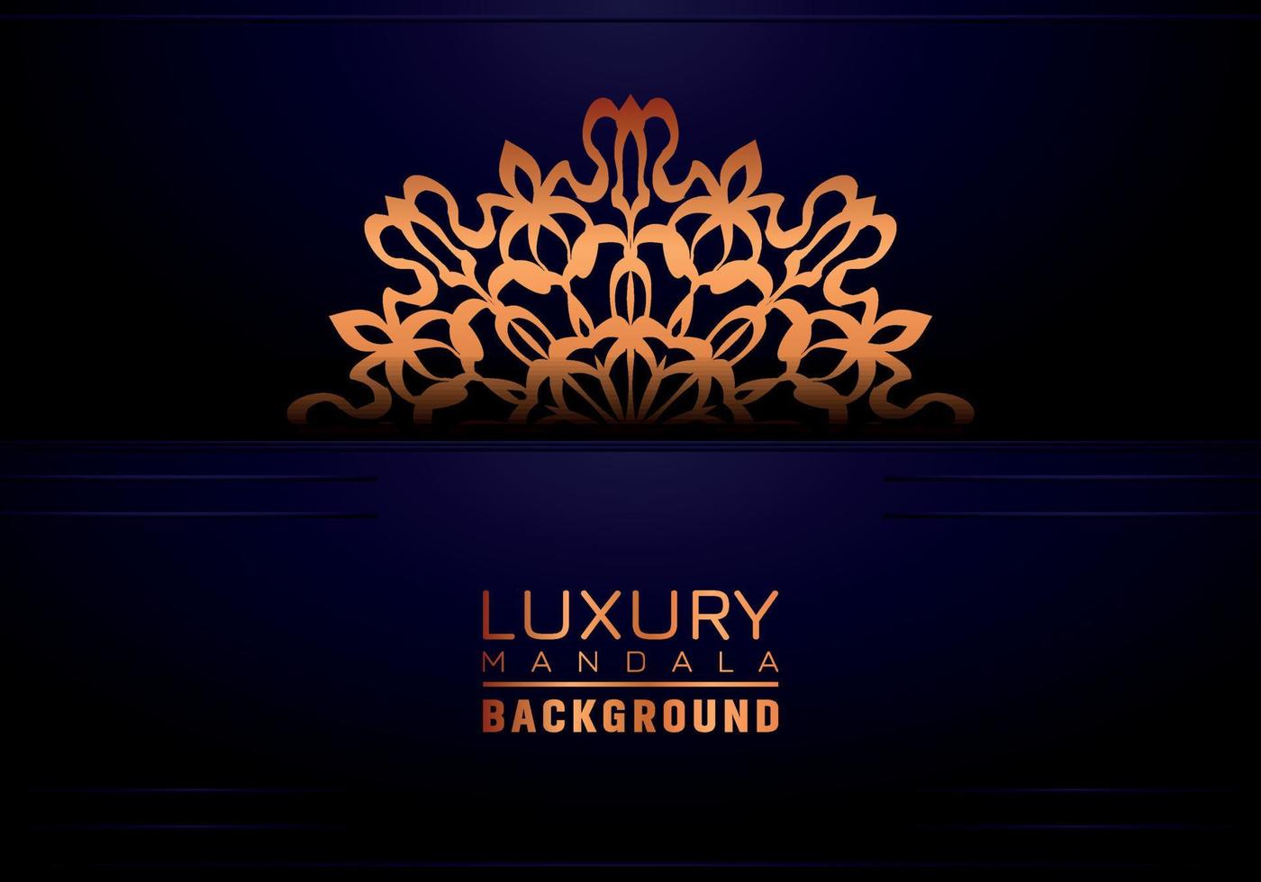 fond de mandala ornemental de luxe, style arabesque vecteur