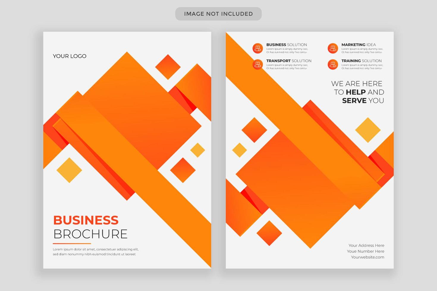 modèle de conception de flyer d'entreprise, couverture d'affiche de brochure créative, flyer prêt à imprimer couleur a4 vecteur
