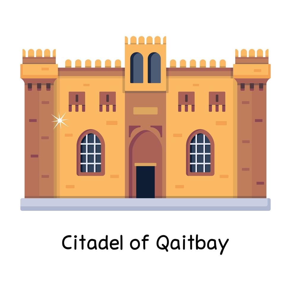 citadelle de qaitbay vecteur