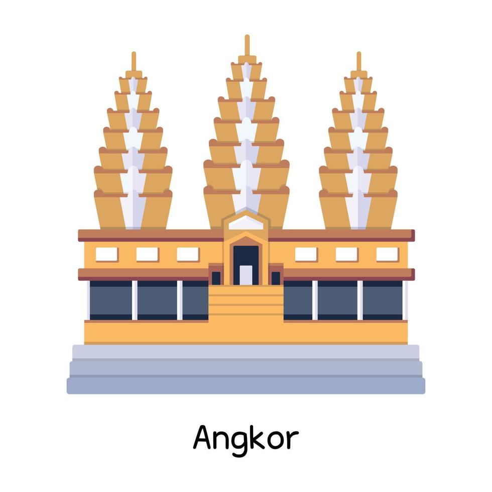 concepts à la mode d'angkor vecteur