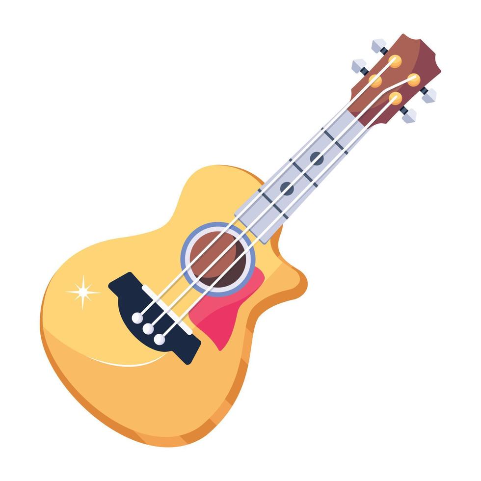 guitare acoustique tendance vecteur