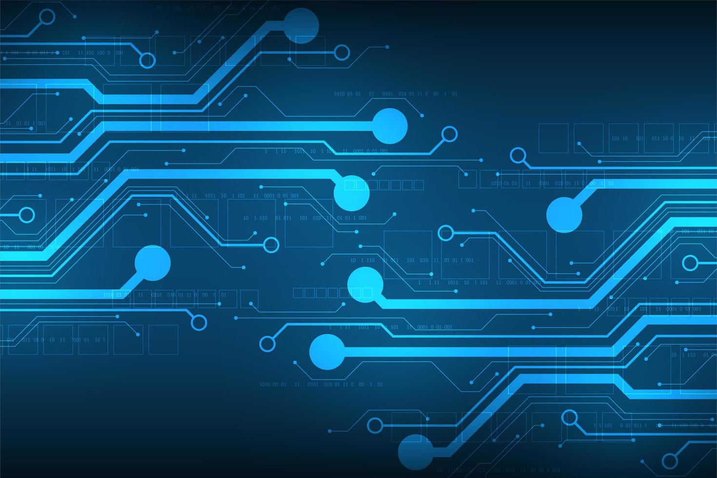 conception dans le concept de cartes de circuits électroniques vecteur