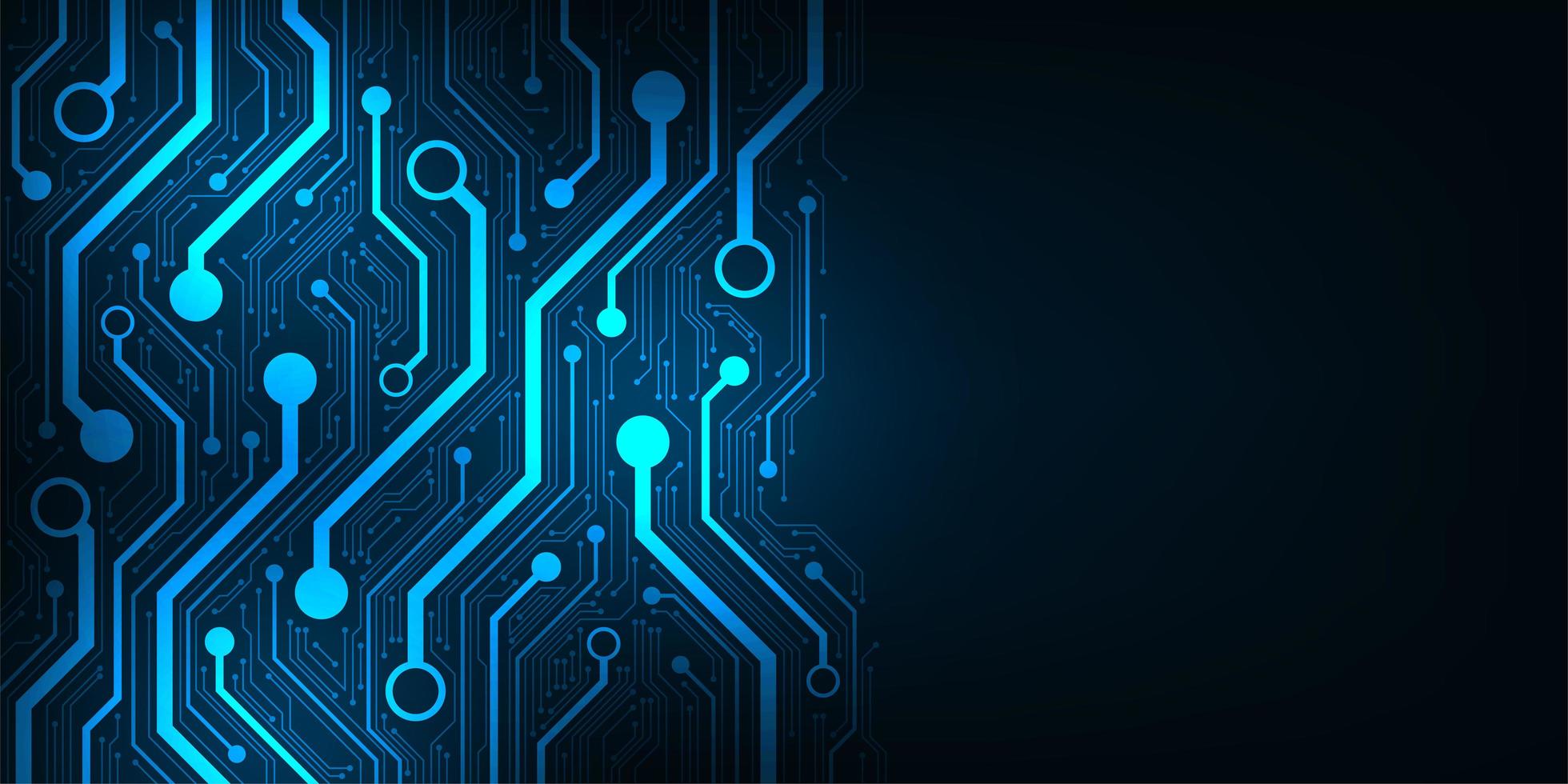 conception dans le concept de cartes de circuits électroniques vecteur