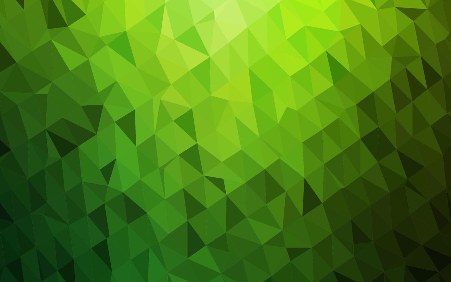 motif polygonal de vecteur vert clair.