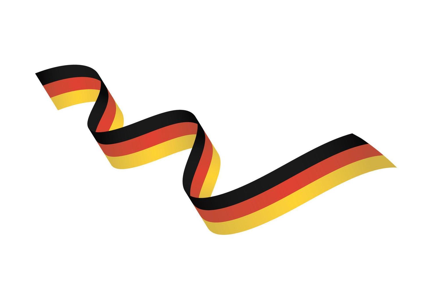 ruban de drapeau avec les couleurs de la palette de l'allemagne pour la décoration de la fête de l'indépendance vecteur