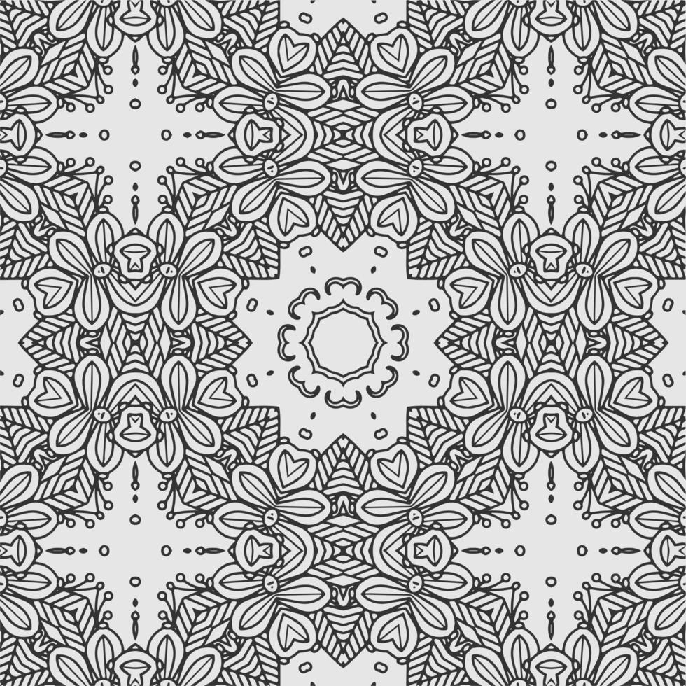 vecteur coloration des formes de fleurs géométriques et fond de motif de tissu textile.