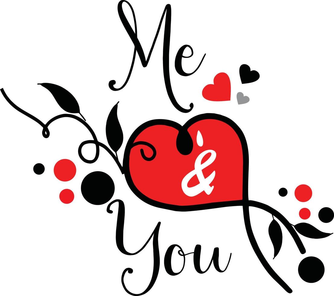 valentine calligraphique. typographie saint valentin. joyeuse Saint Valentin. vecteur