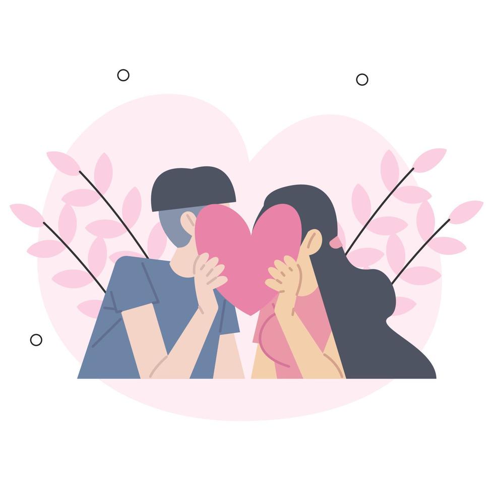 concept de la Saint-Valentin situations de personne isolée. collection de scènes avec des personnes célébrant des vacances romantiques, des couples à un rendez-vous, une relation amoureuse. méga ensemble. illustration vectorielle au design plat vecteur