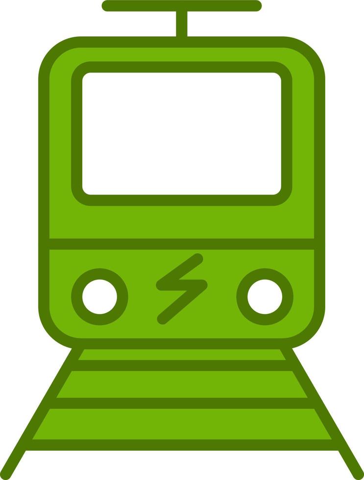 icône de vecteur de train électrique