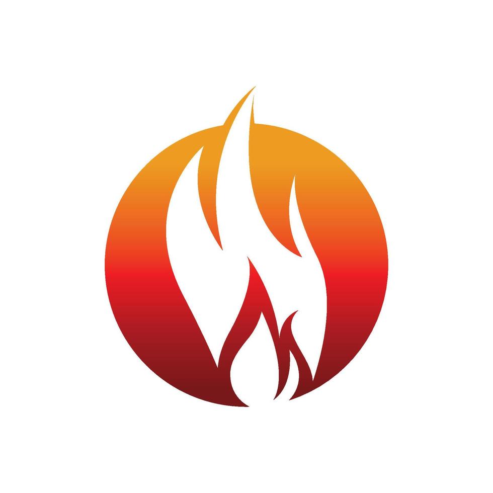 illustration de conception de logo de feu et symbole de feu vecteur