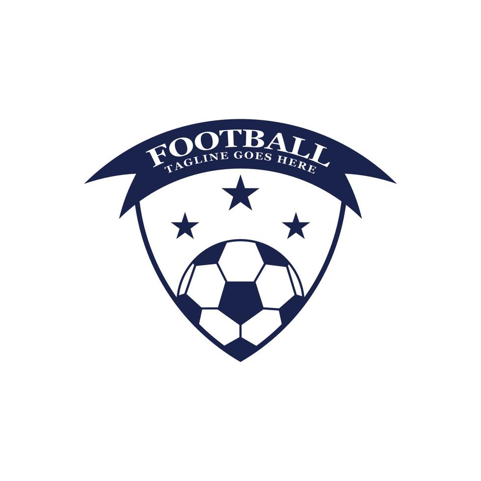 conception d'icône de logo de football et vecteur de symbole