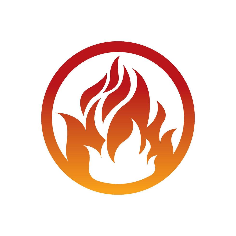 illustration de conception de logo de feu et symbole de feu vecteur