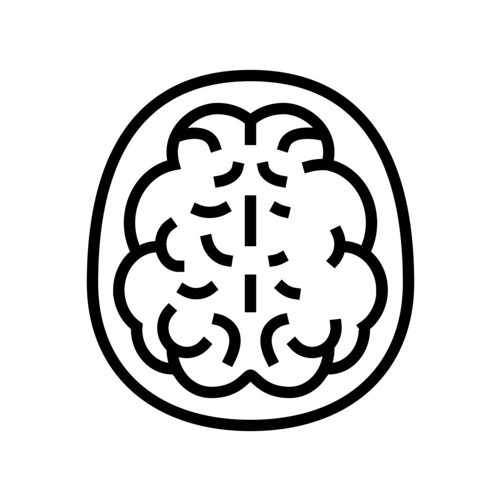 illustration vectorielle de l'icône de la ligne de problème de santé de l'esprit vecteur