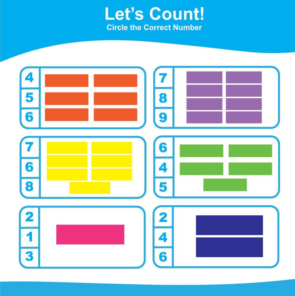 comptez et faites correspondre le jeu pour les enfants. jeu de formes géométriques. feuille de calcul de mathématiques pour le préscolaire. feuille de travail mathématique imprimable éducative. illustration vectorielle vecteur