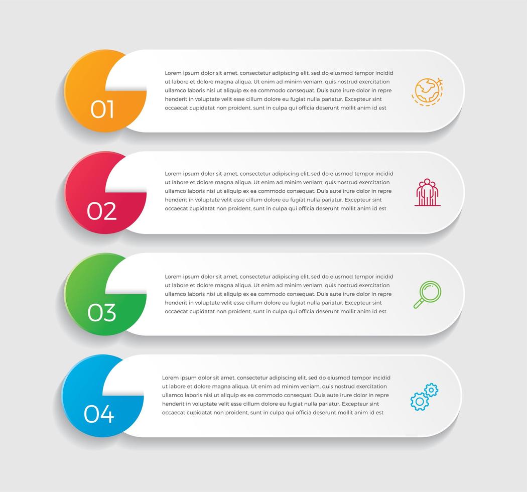 illustration vectorielle de business concept infographie design vecteur