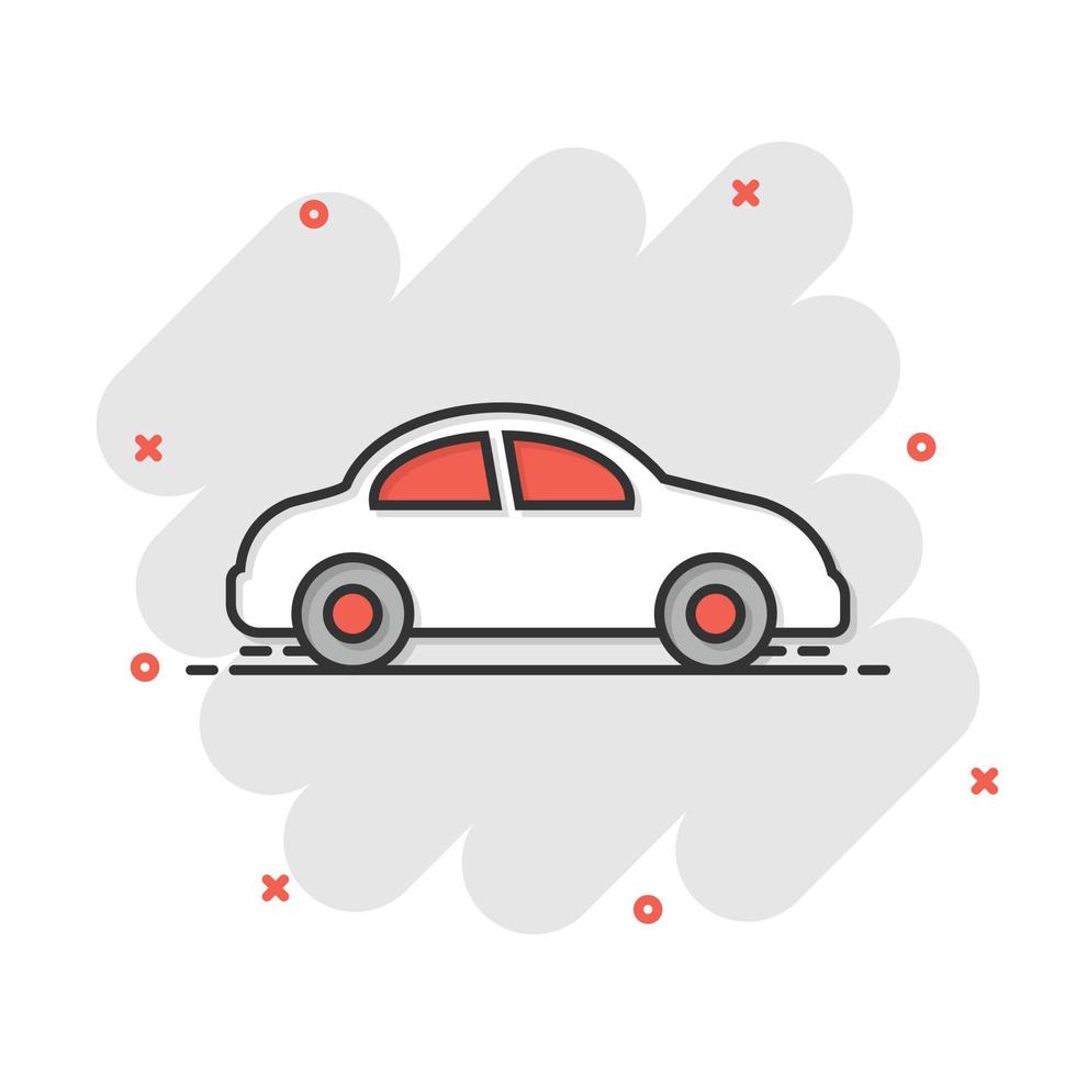 icône de voiture dans un style plat. illustration vectorielle de véhicule automobile sur fond blanc isolé. concept d'entreprise de berline. vecteur