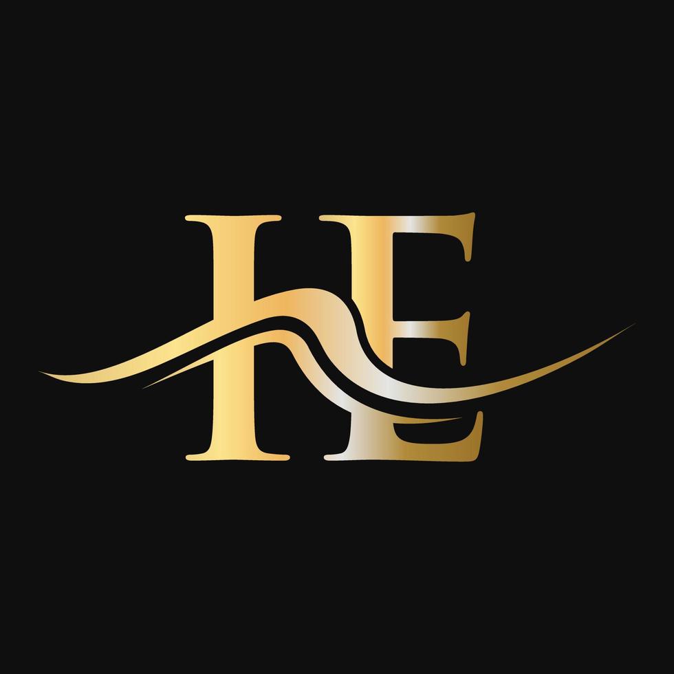 lettre ie logo design monogramme logotype d'entreprise et d'entreprise vecteur