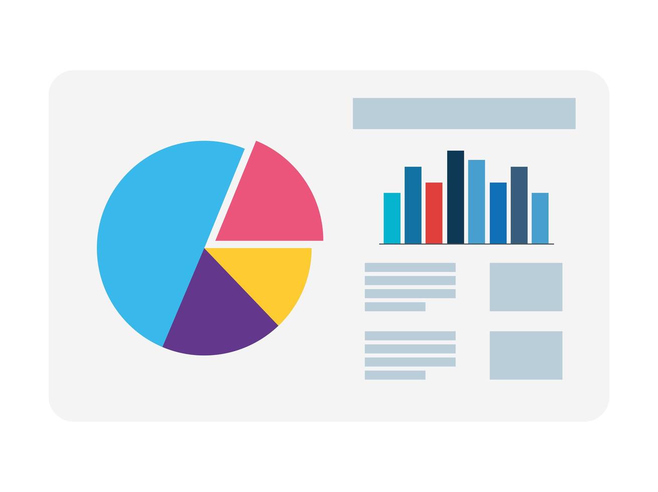 infographie, conception de données visualizad vecteur