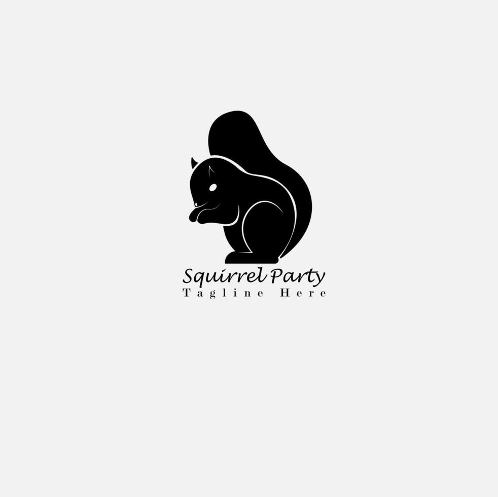 création de logo d'écureuil vecteur