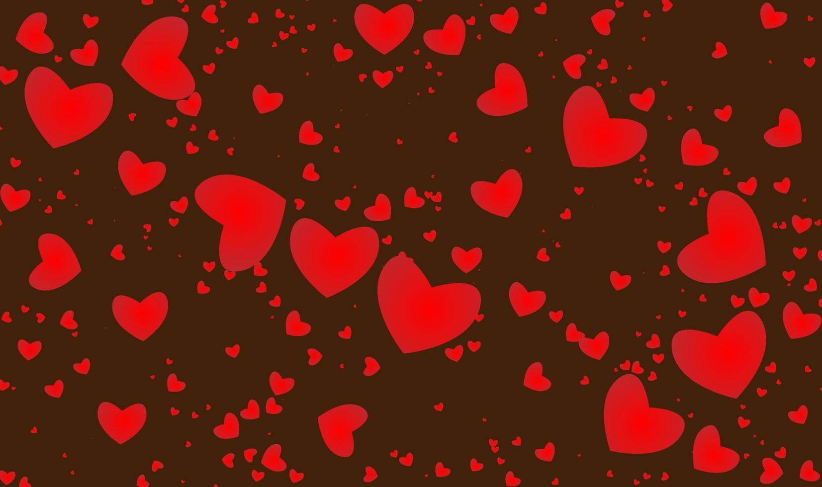 conception de coeurs rouges 3d saint valentin heureux pour illustration vectorielle de carte de célébration vecteur