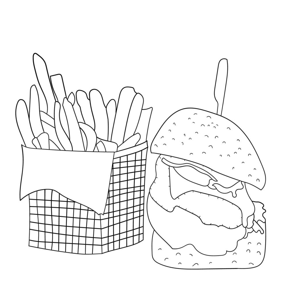 icône de hamburger dans un style plat. icône de hamburger sur fond isolé blanc. concept d'entreprise de cheeseburger. vecteur