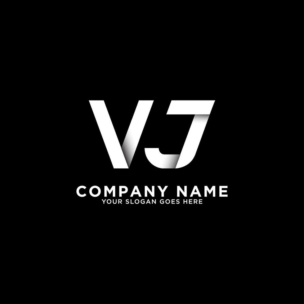 nom initial vj lettre logo design illustration vectorielle, le mieux pour le logo de votre entreprise vecteur