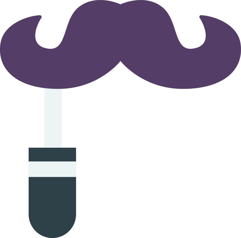 illustration de fausse moustache dans un style minimal vecteur