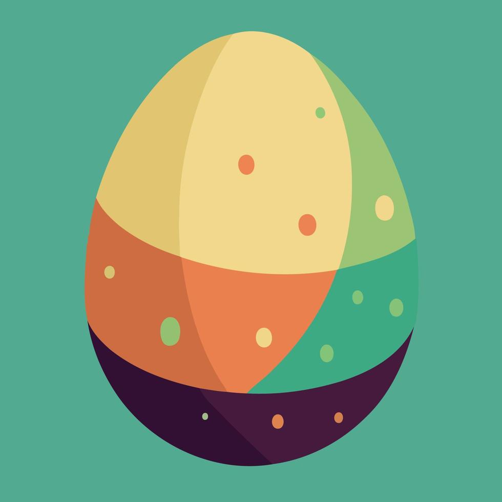 nourriture colorée sur le thème des œufs de Pâques vecteur