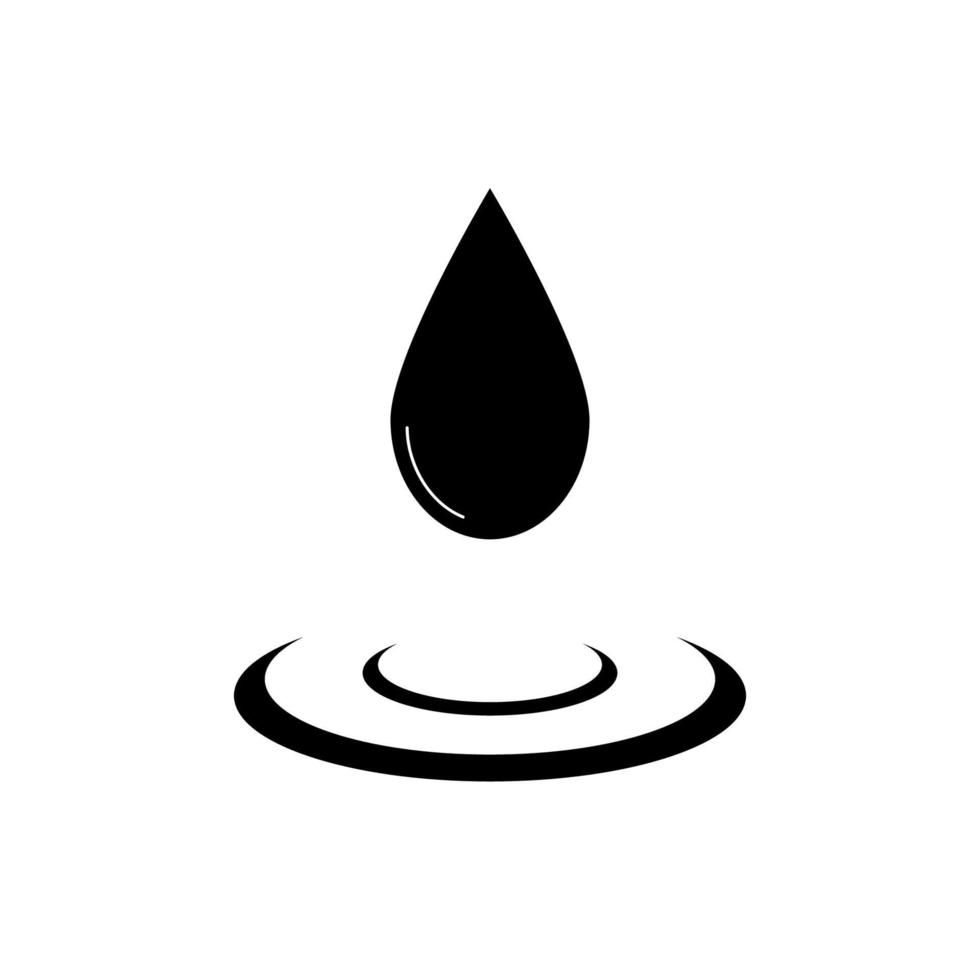 vecteur de logo d'icône de goutte d'eau