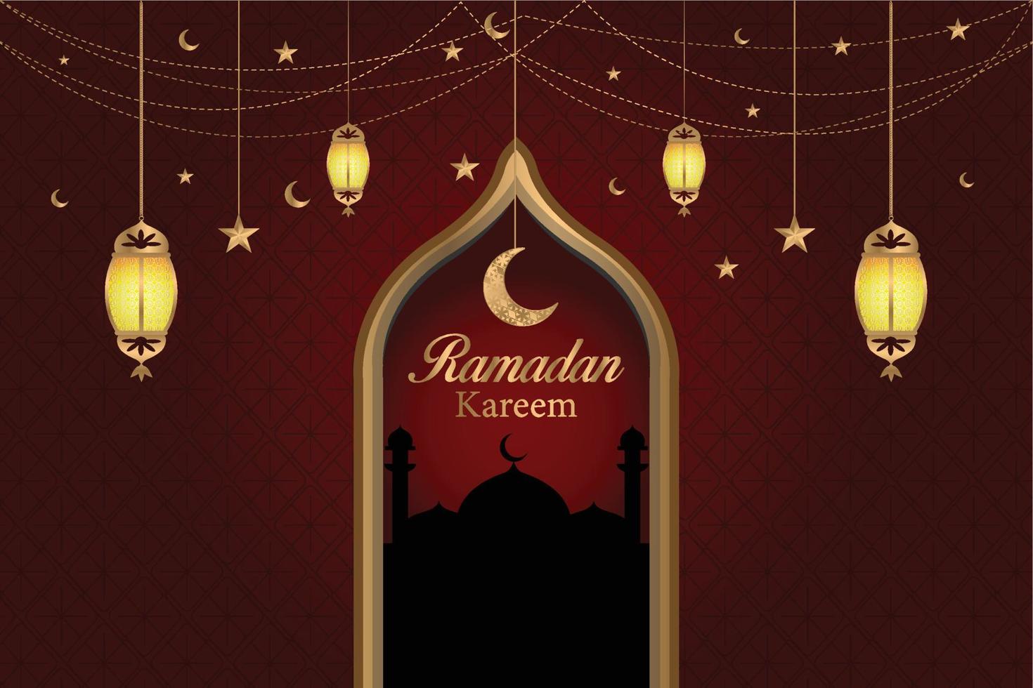 illustration de fond de texte eid al adha mubarak ramadan kareem, belle conception islamique vecteur