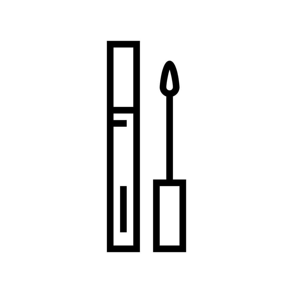 produit pour la croissance des cils et des sourcils ligne icône illustration vectorielle vecteur