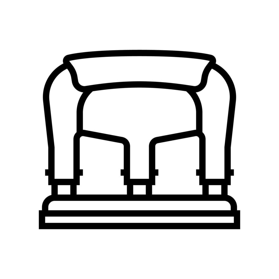 illustration vectorielle d'icône de ligne de perforation à trois trous vecteur