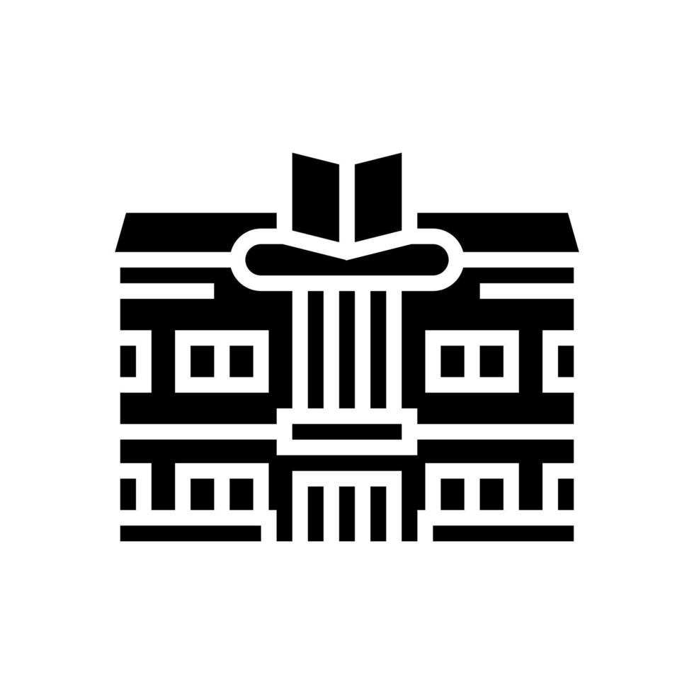 librairie boutique glyphe icône illustration vectorielle vecteur
