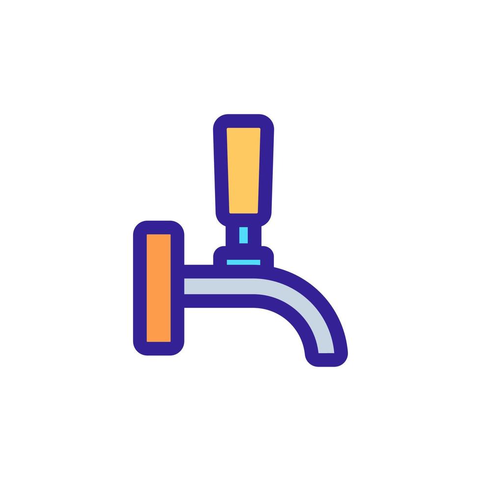 grue pour vider l'icône de vecteur. illustration de symbole de contour isolé vecteur