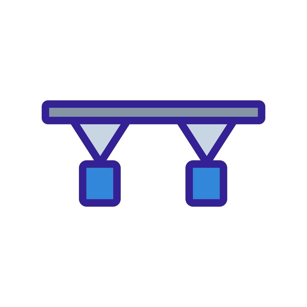 vecteur d'icône de pont. illustration de symbole de contour isolé