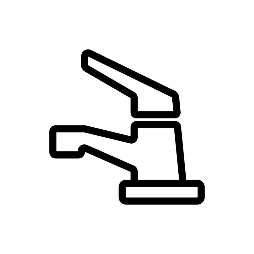 vecteur d'icône de mélangeur d'eau. illustration de symbole de contour isolé
