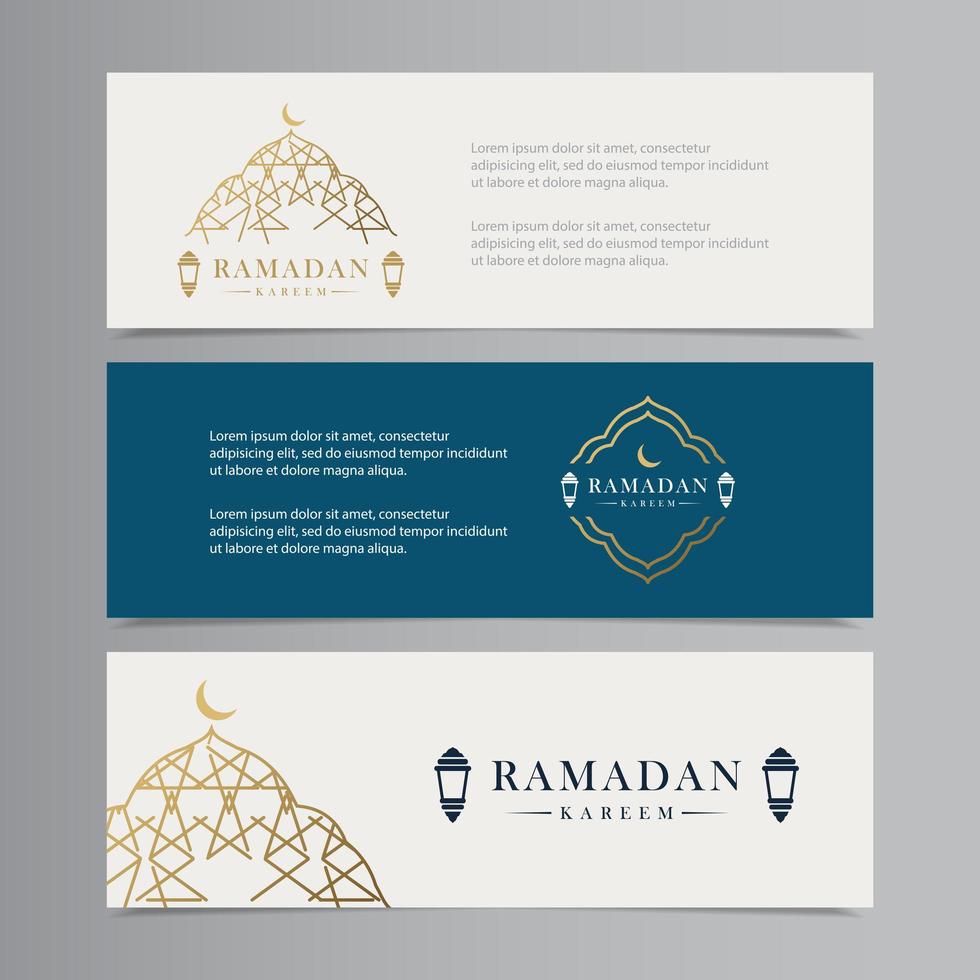 ramadan kareem bannière vector illustration de conception de modèle