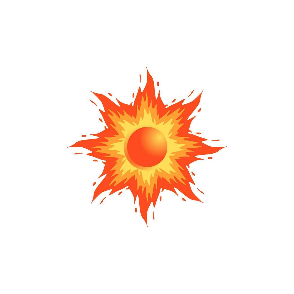 icône de fleur de feu vecteur