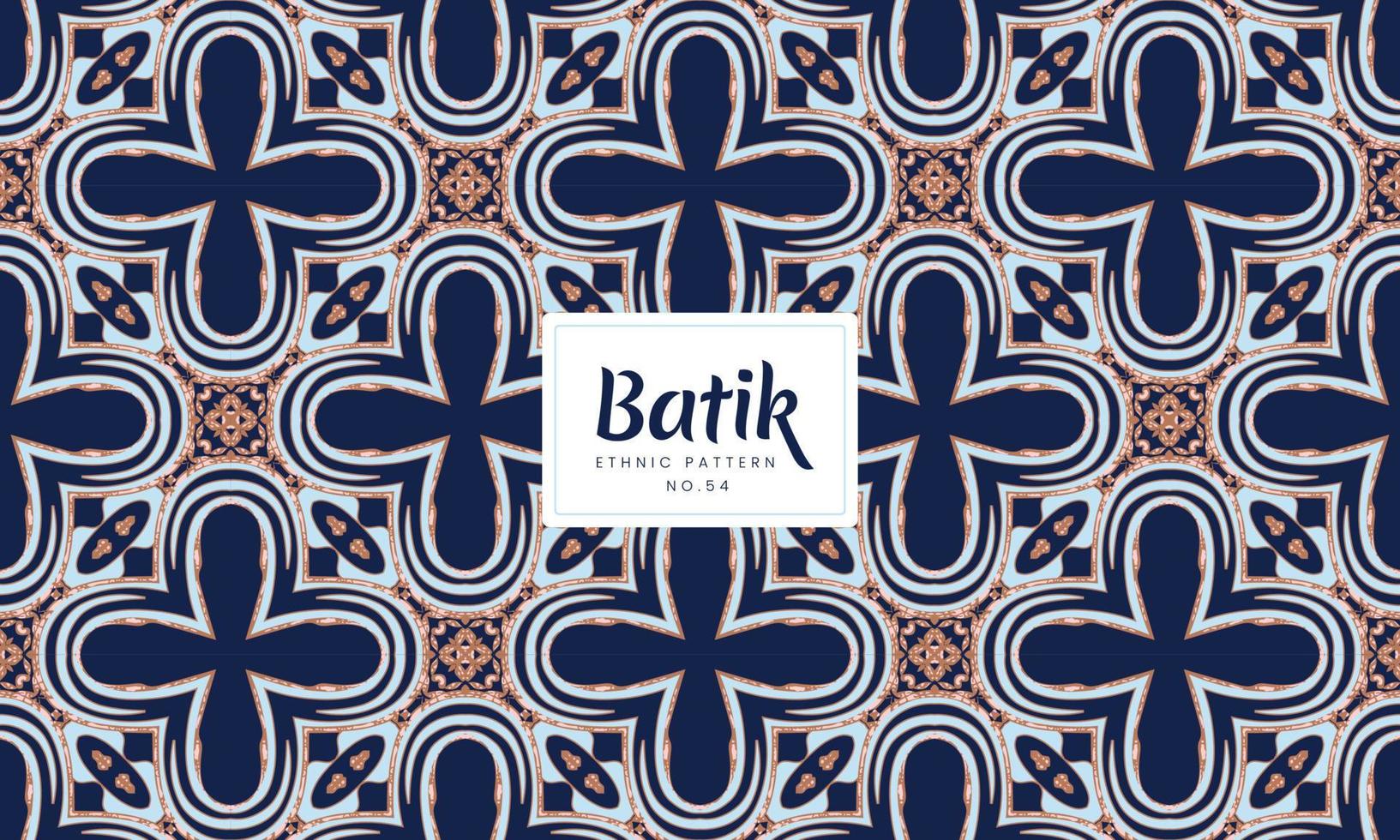 batik indonésien fond de motifs vectoriels naturels traditionnels sans couture vecteur