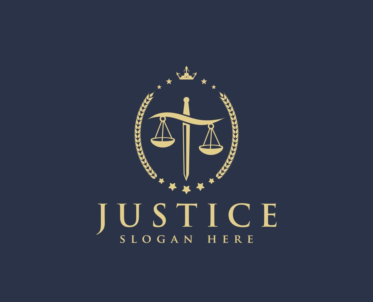 modèles vectoriels de logo d'avocat de la justice vecteur