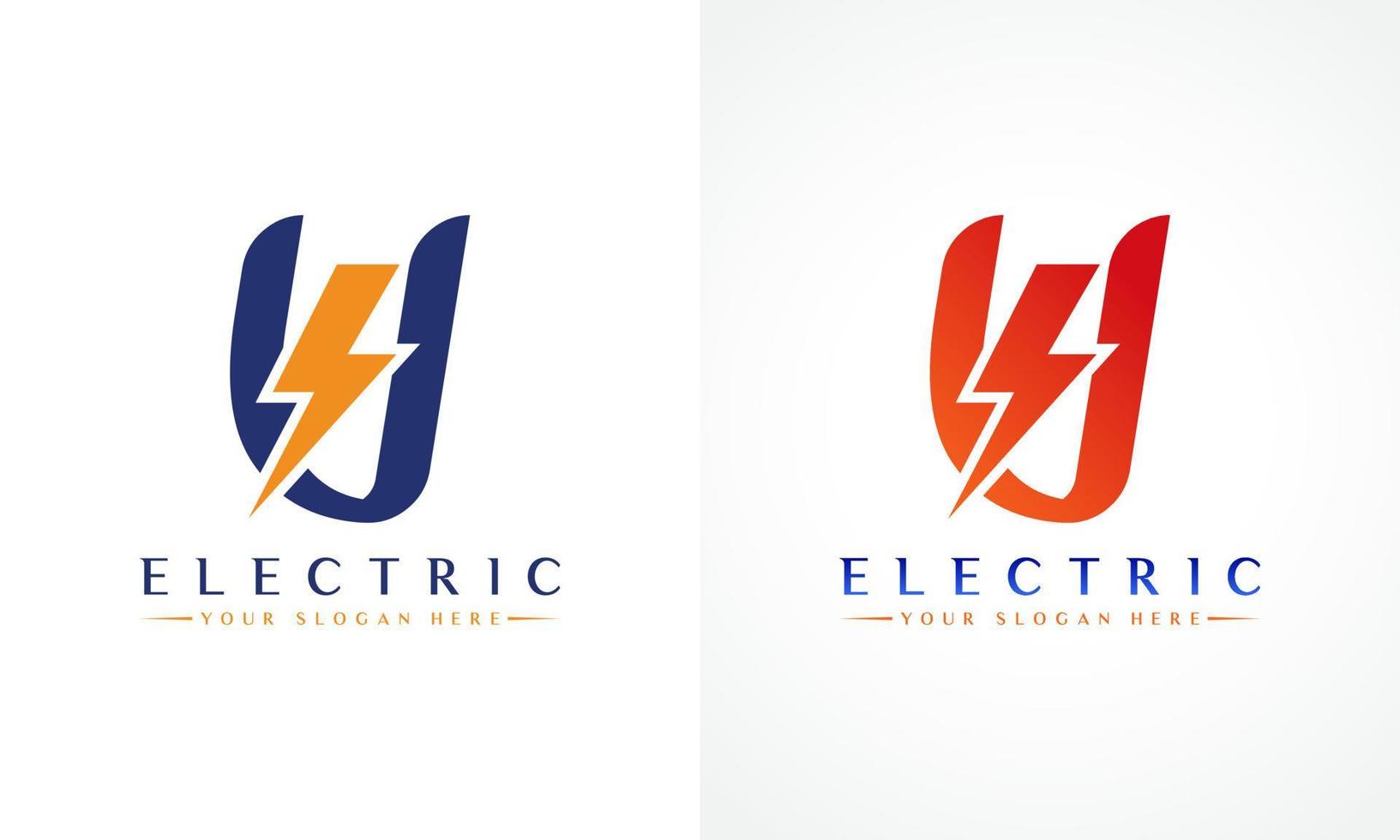 logo de lettre v avec conception de vecteur de boulon de tonnerre de foudre. boulon électrique lettre v logo illustration vectorielle.