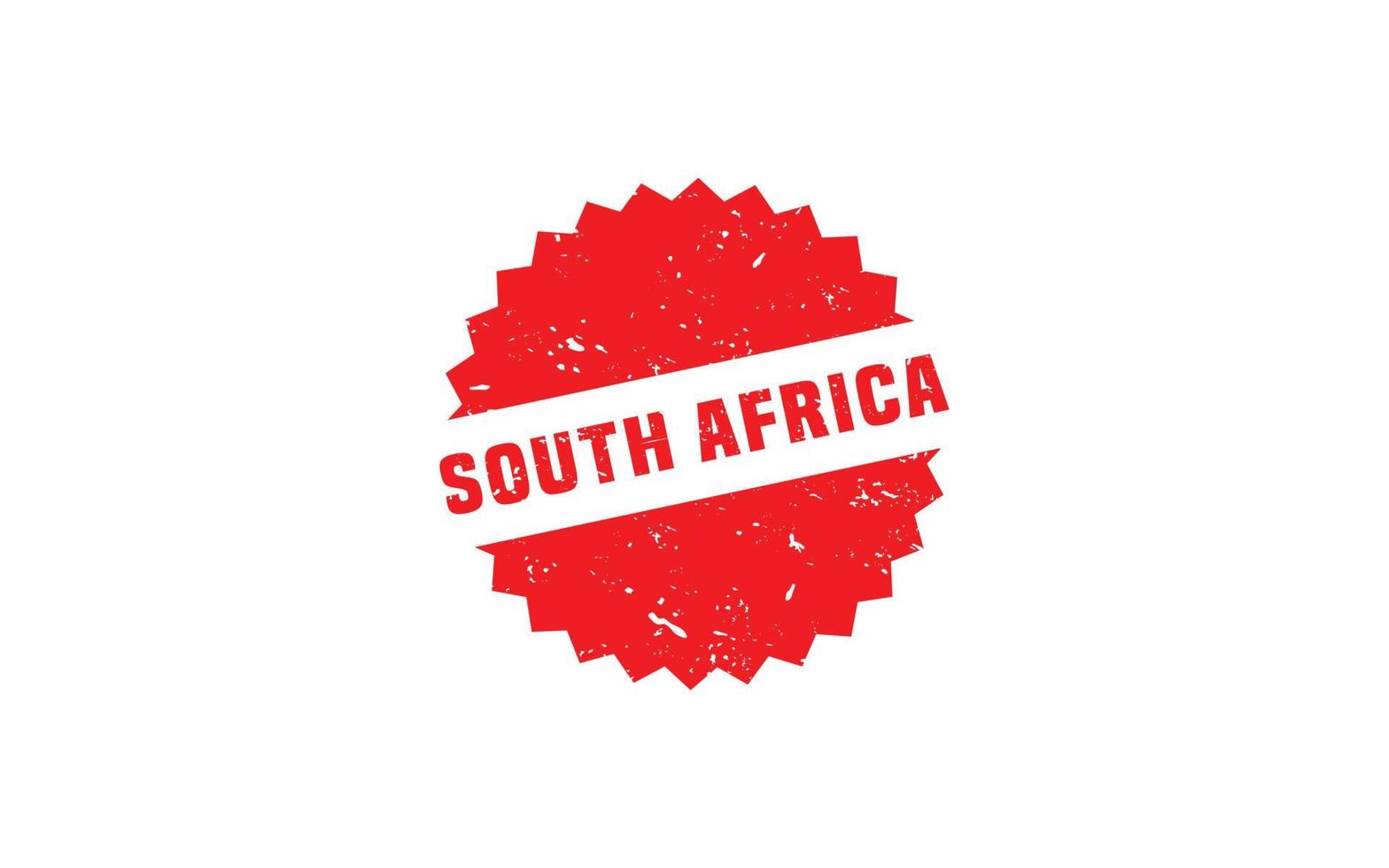 Caoutchouc de timbres d'Afrique du Sud avec style grunge sur fond blanc vecteur