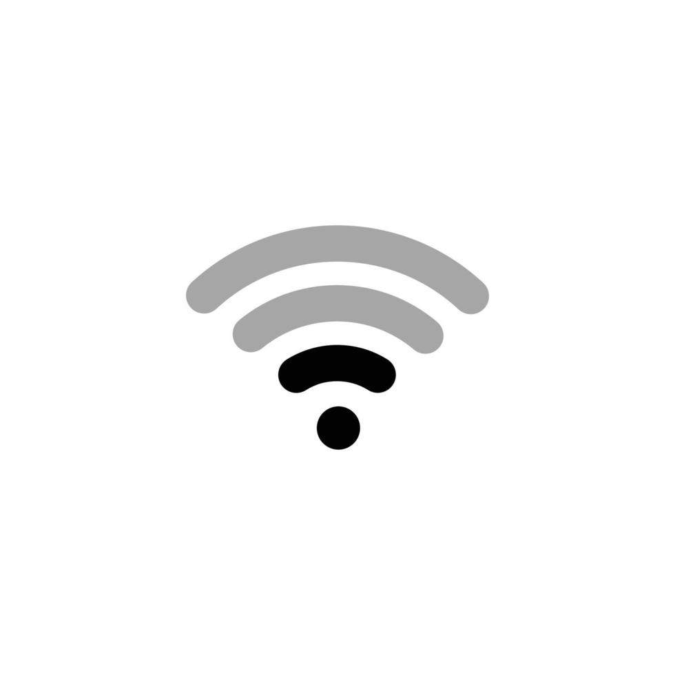 wifi simple icône plate illustration vectorielle vecteur