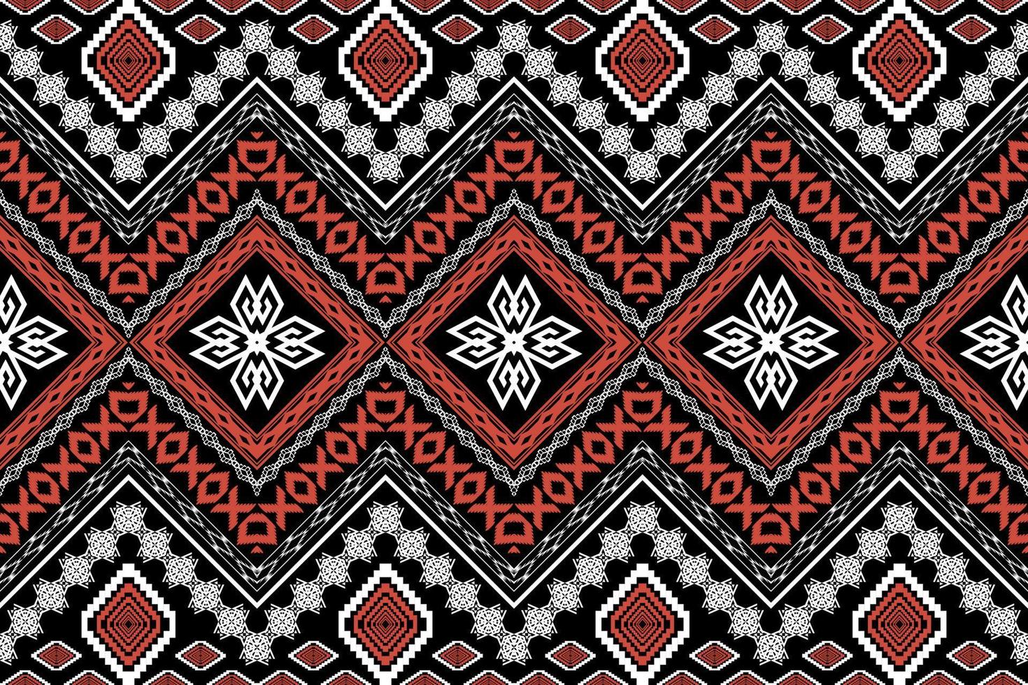 motif d'art traditionnel oriental ethnique géométrique.figure style de broderie tribale.design pour l'origine ethnique vecteur